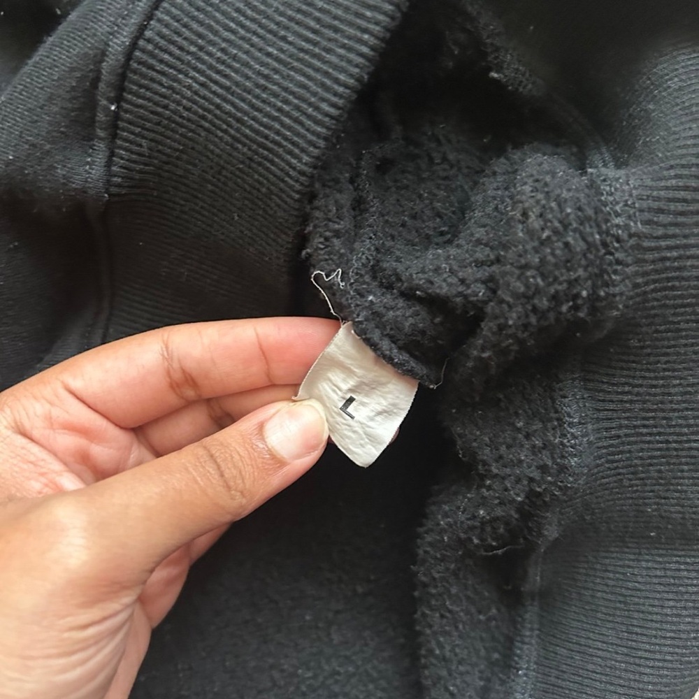 Solid Black Hoodie - image 3